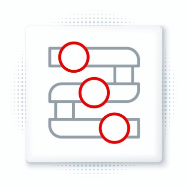 Çizelge, çizelge, çizelge, diyagram, bilgi, beyaz arkaplanda izole edilmiş turta grafik simgesi. Renkli taslak konsepti. Vektör.