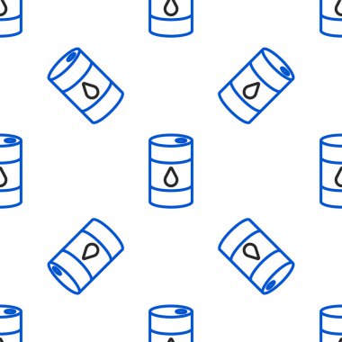 Line Barrel yağ ikonu beyaz arka planda izole edilmiş pürüzsüz desen. Renkli taslak konsepti. Vektör