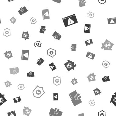 Tarayıcı 'yı ünlem işareti, dizin ve kilit, Ev' i koruma ve kalkansız desen kontrolü için ayarla. Vektör