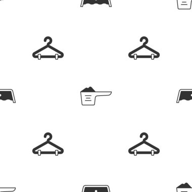 Sıcaklık temizleme, yıkama tozu ve elbise dolabını kusursuz bir şekilde ayarlayın. Vektör