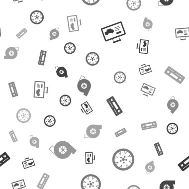 Arabanın tanılama durumunu, alloy tekerleği, araba sesi ve otomotiv turbo şarjını sorunsuz bir şekilde ayarla. Vektör