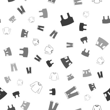 Undershirt, Pantolon, Etek ve Süveter 'i kusursuz desende ayarla. Vektör