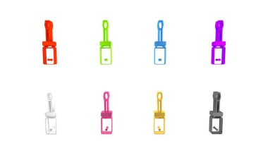 Beyaz arkaplanda renkli tornavida simgesi izole edildi. Servis aracı sembolü. Minimalizm kavramı. 3 Boyutlu resimleme 