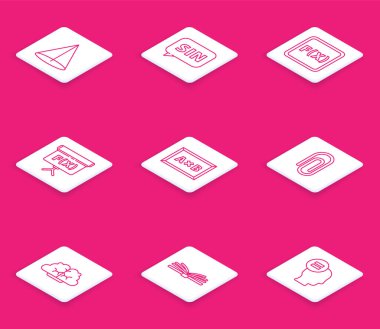 Çizgi çizelge çizelgesi diyagramı: İnsan beyni denklem çözümü Geometrik figür Küp Hesaplama Kitabı: Matematik ve Mobil hesap makinesi arayüzü simgesi. Vektör.