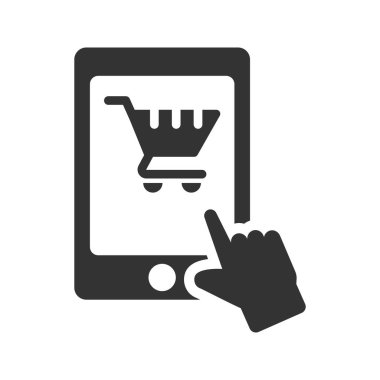 Beautifully designed Mobile shopping icon