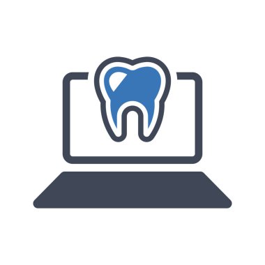 Dental website icon vector