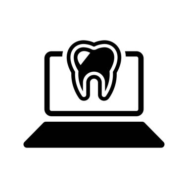 Dental website icon vector