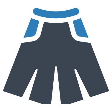 Girl skirt icon (vector graphics)