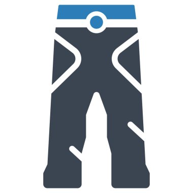 Jeans pants icon (vector graphics)
