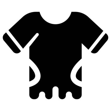 Fabric t-shirt icon (vector graphics)