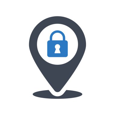 Dükkanın konum simgesi vektörü