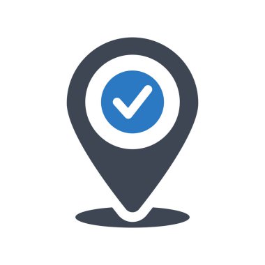 Dükkanın konum simgesi vektörü