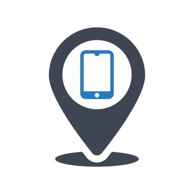 Dükkanın konum simgesi vektörü