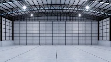 3d Boş Depo alanı oluşturuluyor.