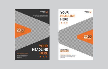 Modern iş yıllık rapor şablonu