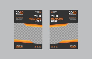 Modern iş yıllık rapor şablonu