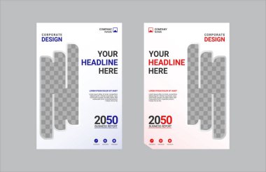 Profesyonel şirket kitap kapağı şablonu