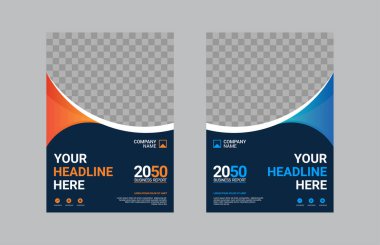 Modern iş yıllık rapor şablonu