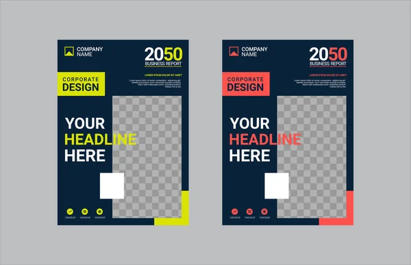 创意企业书籍封面设计 — 图库矢量图片