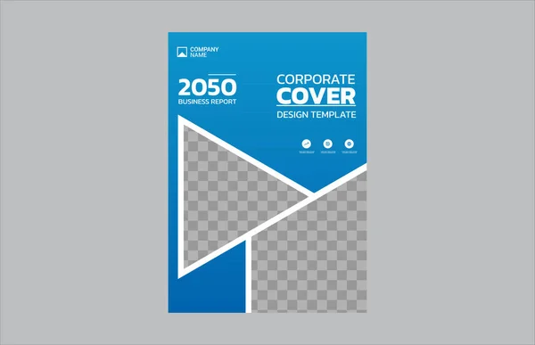 Profesyonel şirket kitap kapağı şablonu