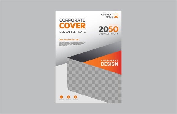 Modern business annual report template