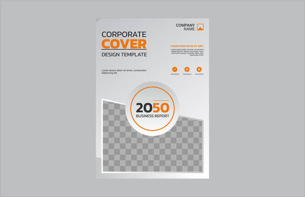 Modern business annual report template
