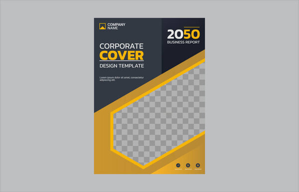 Modern business annual report template