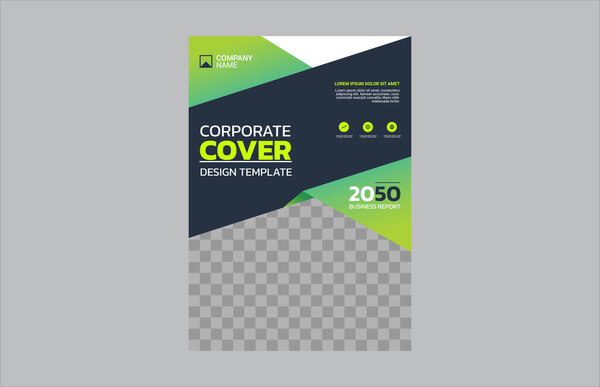 Modern business annual report template