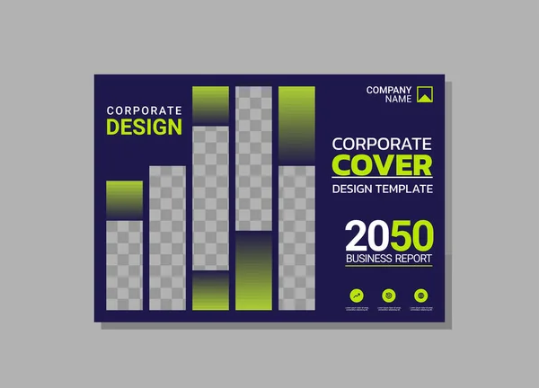 Modern Company Horizontal Cover Business — Stockový vektor