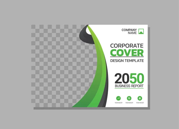 stock vector Modern Company horizontal Cover Business