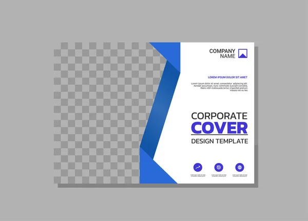 Modern Company Horizontal Cover Business — Stockový vektor