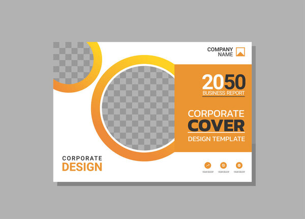 Modern business annual report horizontal