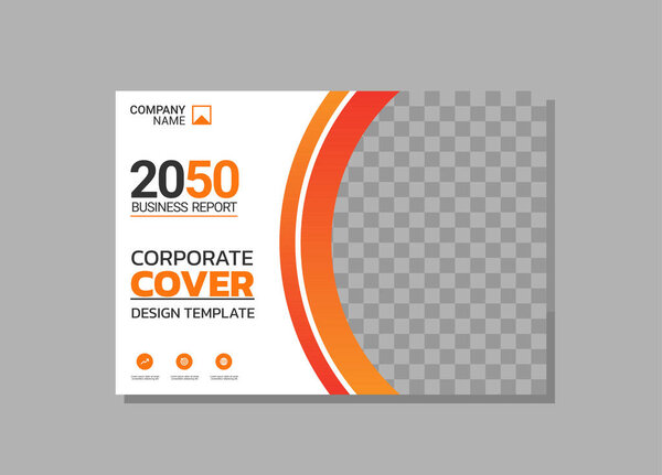 Modern business annual report horizontal