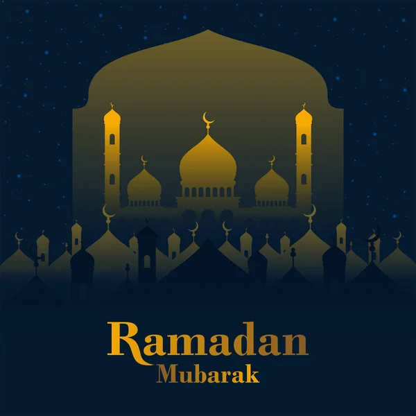 Stock vector Ramadan Mubarak Background Template