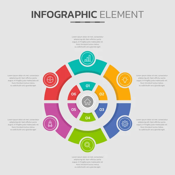 Infographic Template Voor Diagram Persentation Template — Stockvector