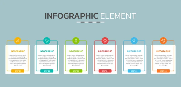 Kreativ Tidslinje Infographic Design Element — Stock vektor