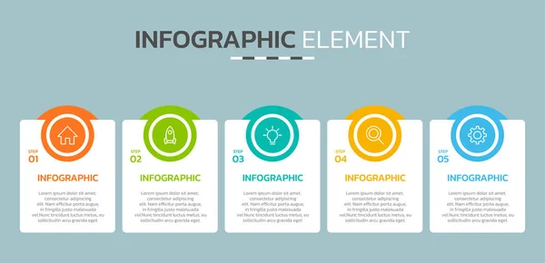 Creative Timeline Infographic Design Element — Stockový vektor