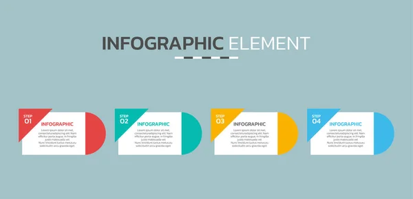 Modèle Conception Infographique Créative — Image vectorielle