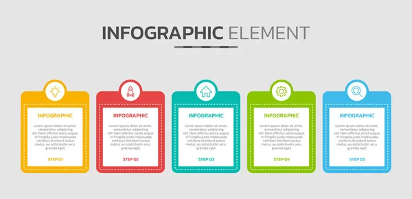 Kreativ Tidslinje Infographic Design Element Royaltyfria illustrationer