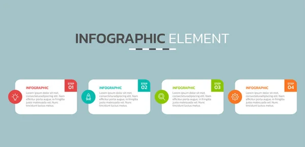 Plantilla Diseño Infográfico Creativo — Archivo Imágenes Vectoriales