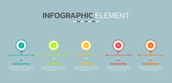 Modèle Conception Infographique Créative — Image vectorielle