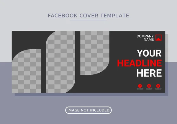 Företags Facebook Täcka Design Vektorgrafik