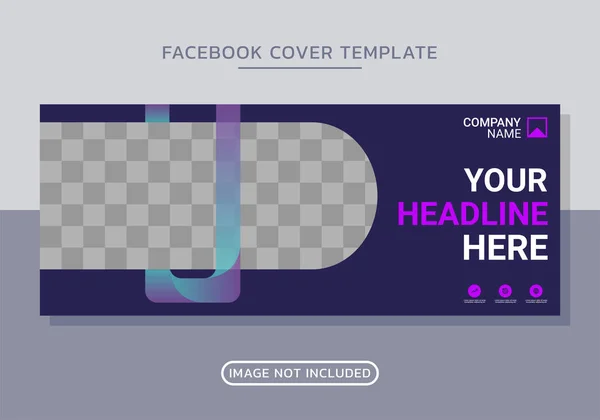 stock vector Business facebook cover design template