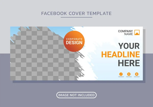 stock vector Business facebook cover design template