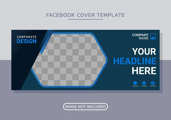 stock vector Business facebook cover design template