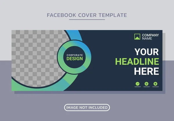 stock vector Business corporate facebook cover design