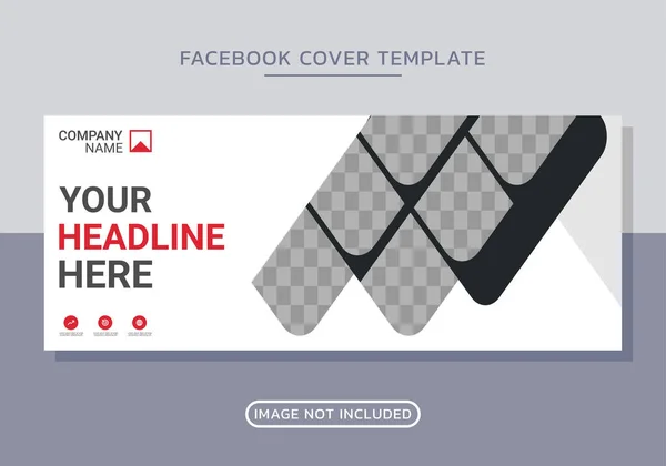 Üzleti Vállalati Facebook Borító Design Stock Illusztrációk