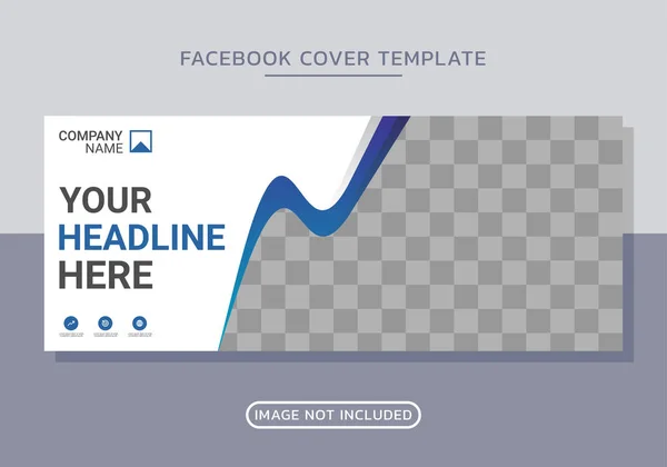 Üzleti Vállalati Facebook Borító Design Stock Illusztrációk