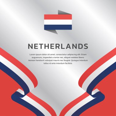 Hollanda Bayrak Şablonu, Renkli Resimler 