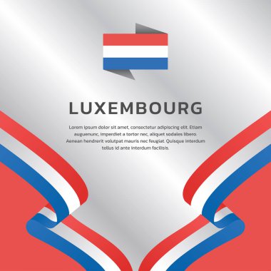 Lüksemburg Bayrak Şablonu, Renkli Resimler 